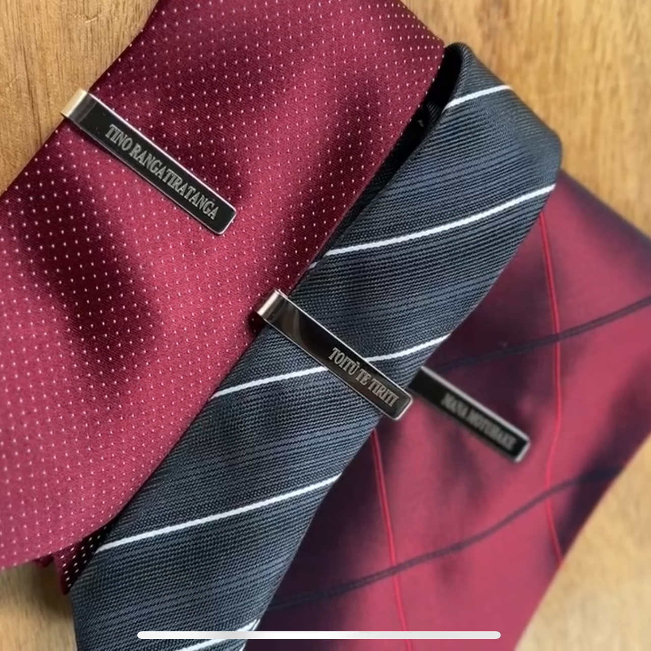 Tie Clips - Toitū Te Tiriti!